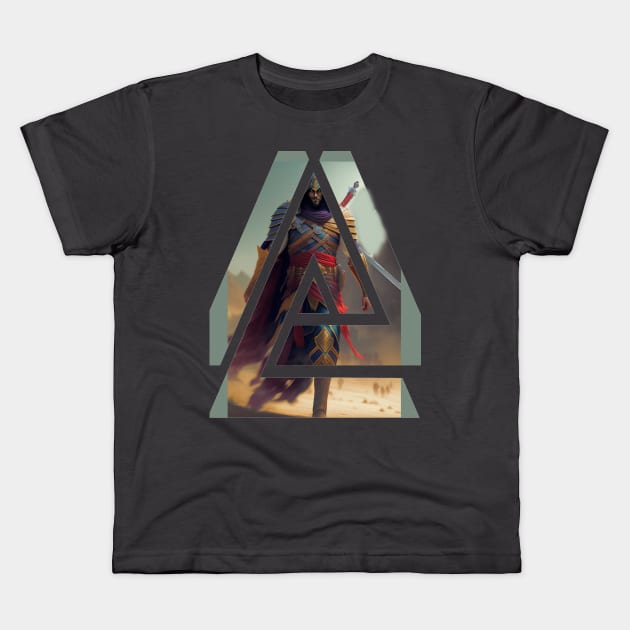 Silent Shadows: Warrior Assassin Kids T-Shirt by Fadedstar